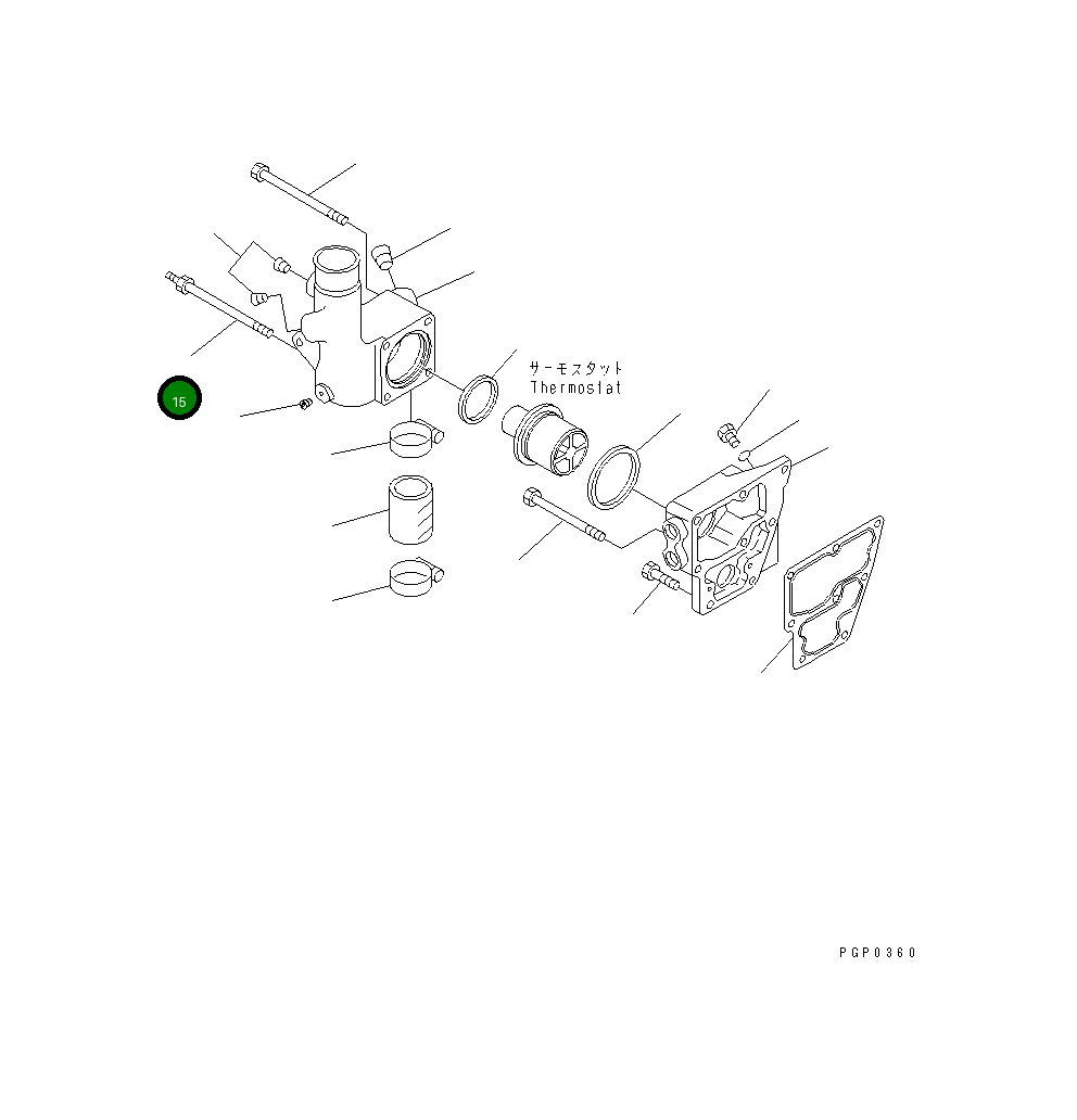 Болт CU3081350 Komatsu