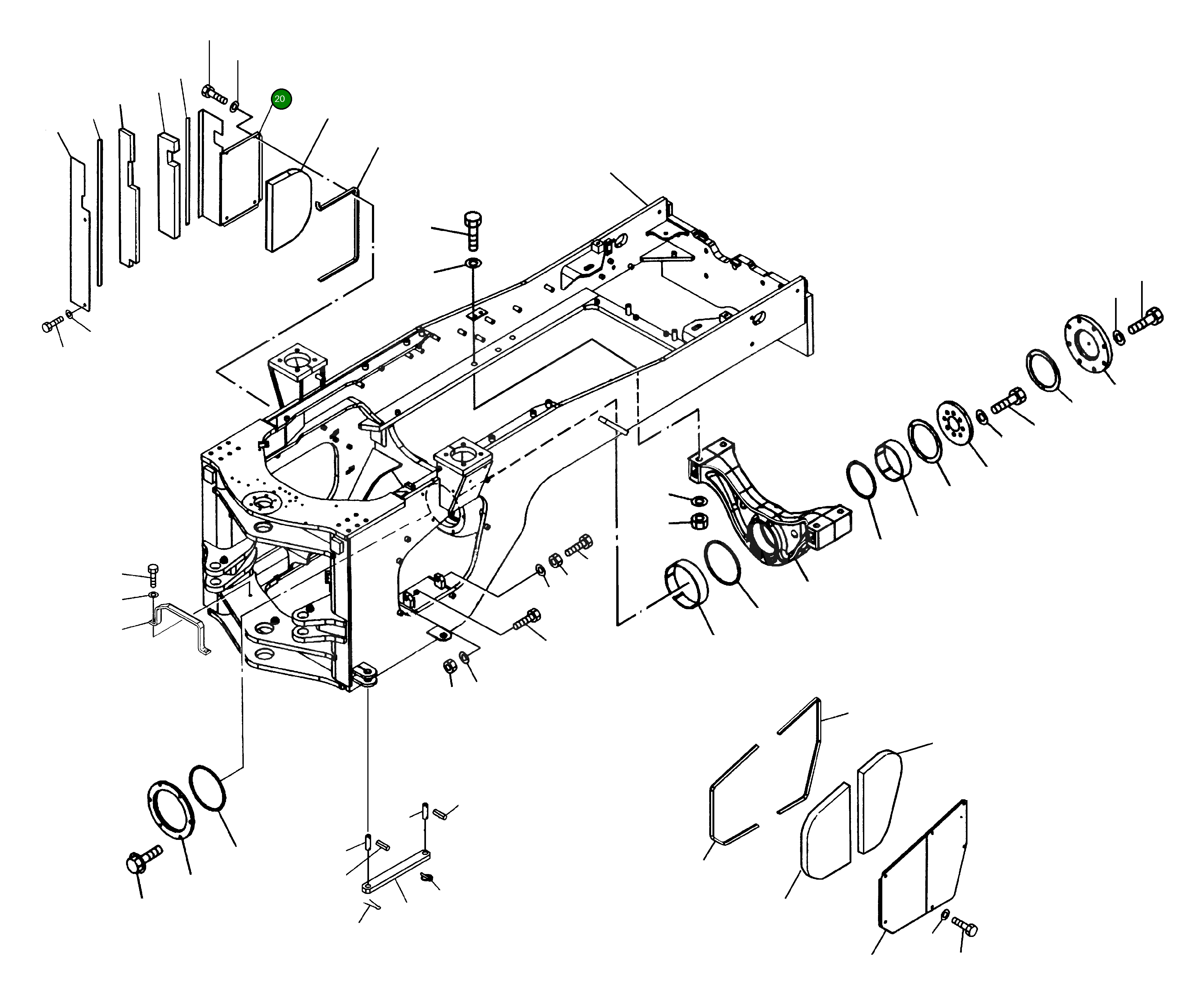 Крышка 421-46-34261 Komatsu
