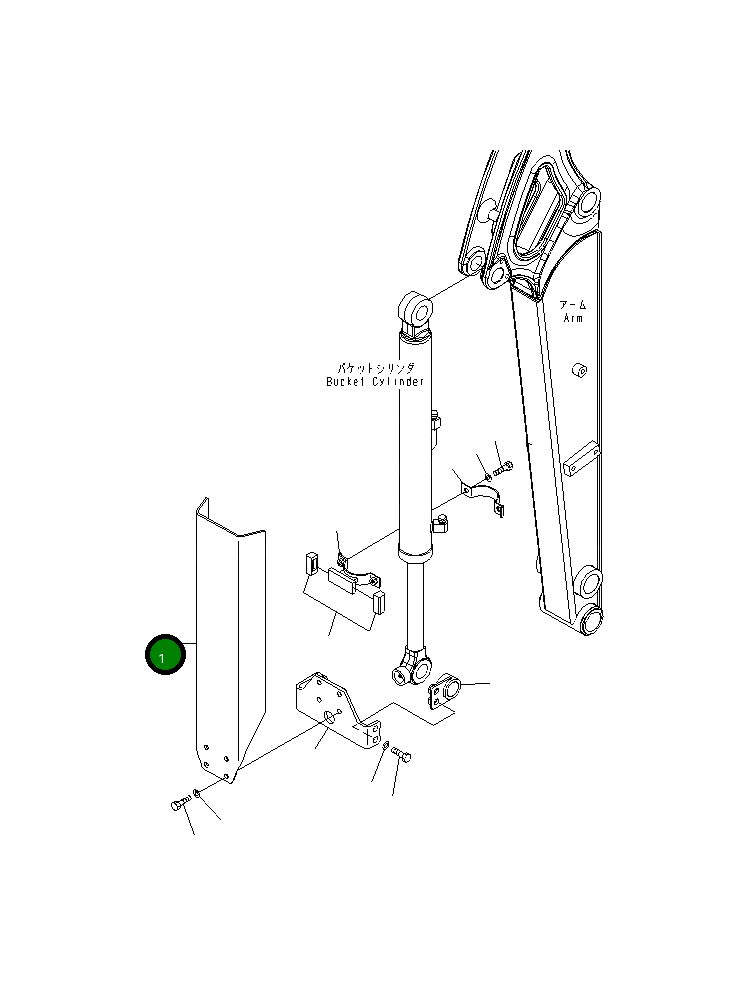 Крышка 22J-62-19360 Komatsu