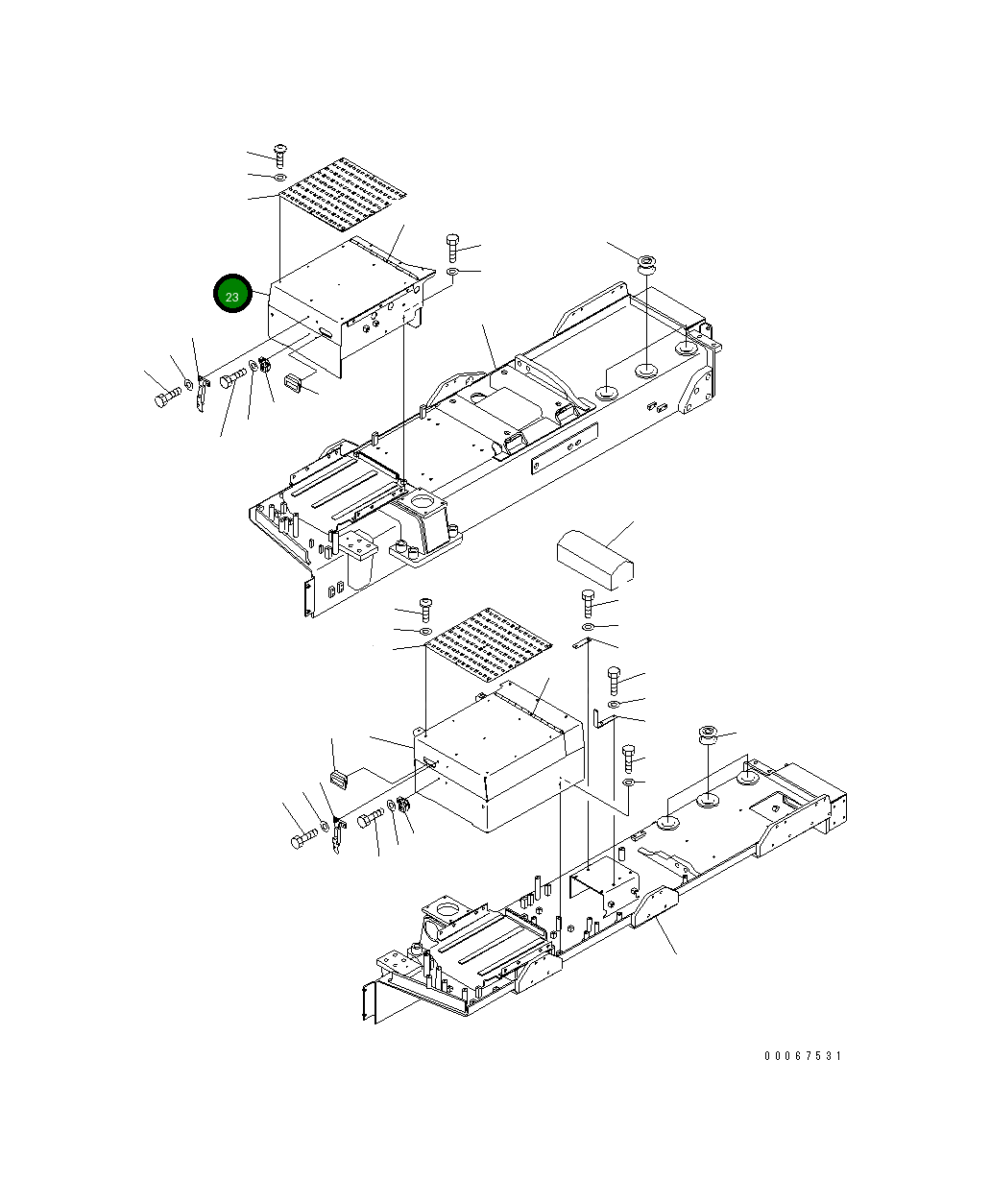 Крышка 198-54-77720 Komatsu
