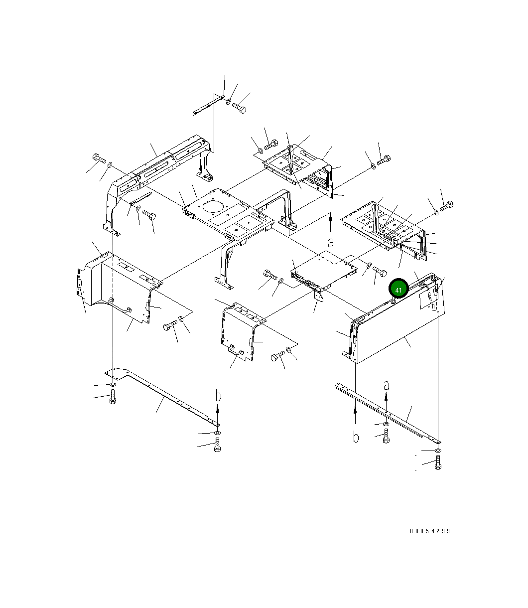 Крышка 209-54-43722 Komatsu