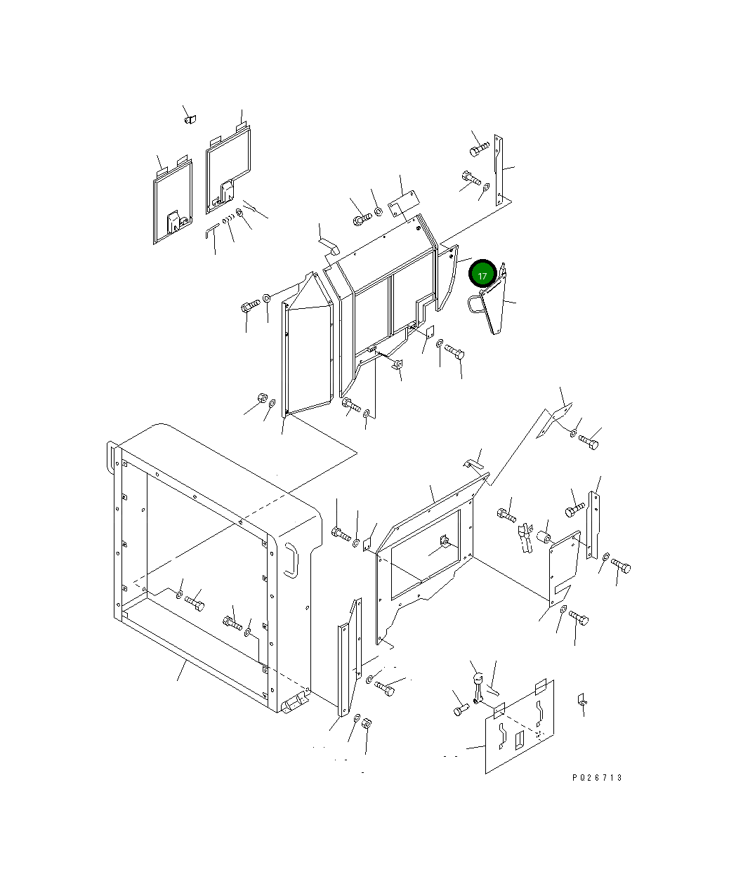 Крышка 561-89-64410 Komatsu