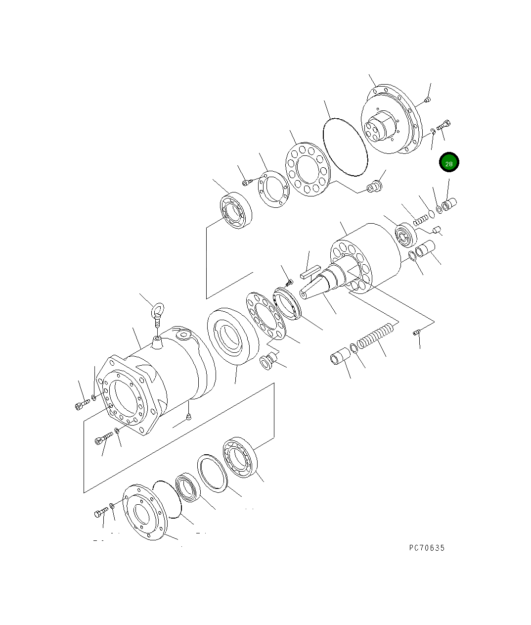 Болт 257-81-34390 Komatsu