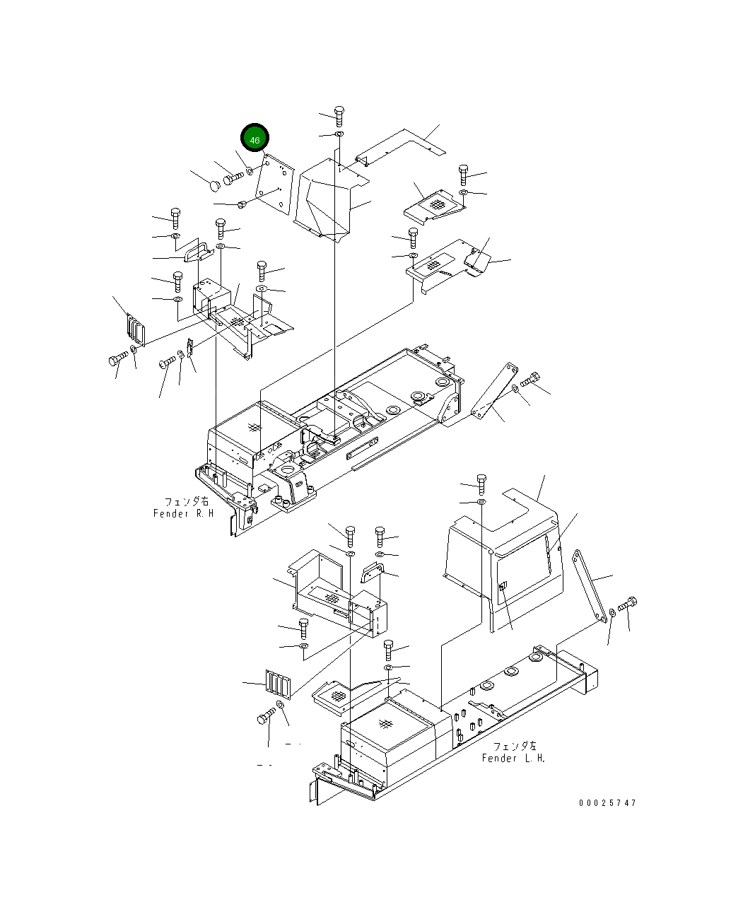 Крышка 198-54-56361  Komatsu