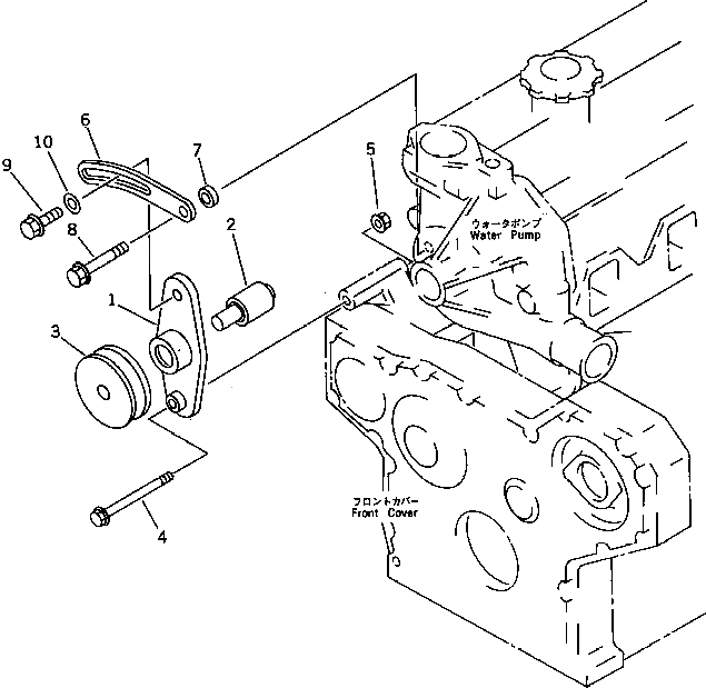 Болт 01435-01065  Komatsu