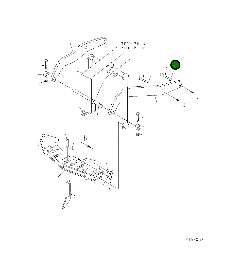 Болт 232-70-13220 Komatsu