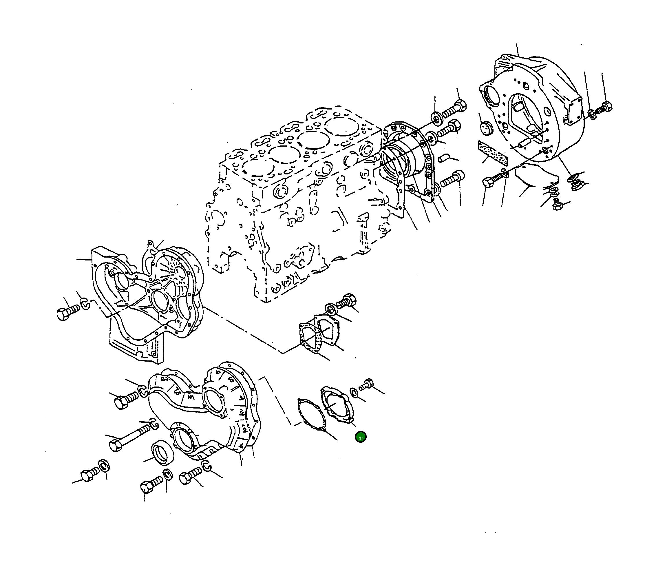 Крышка 4908658M1  Komatsu