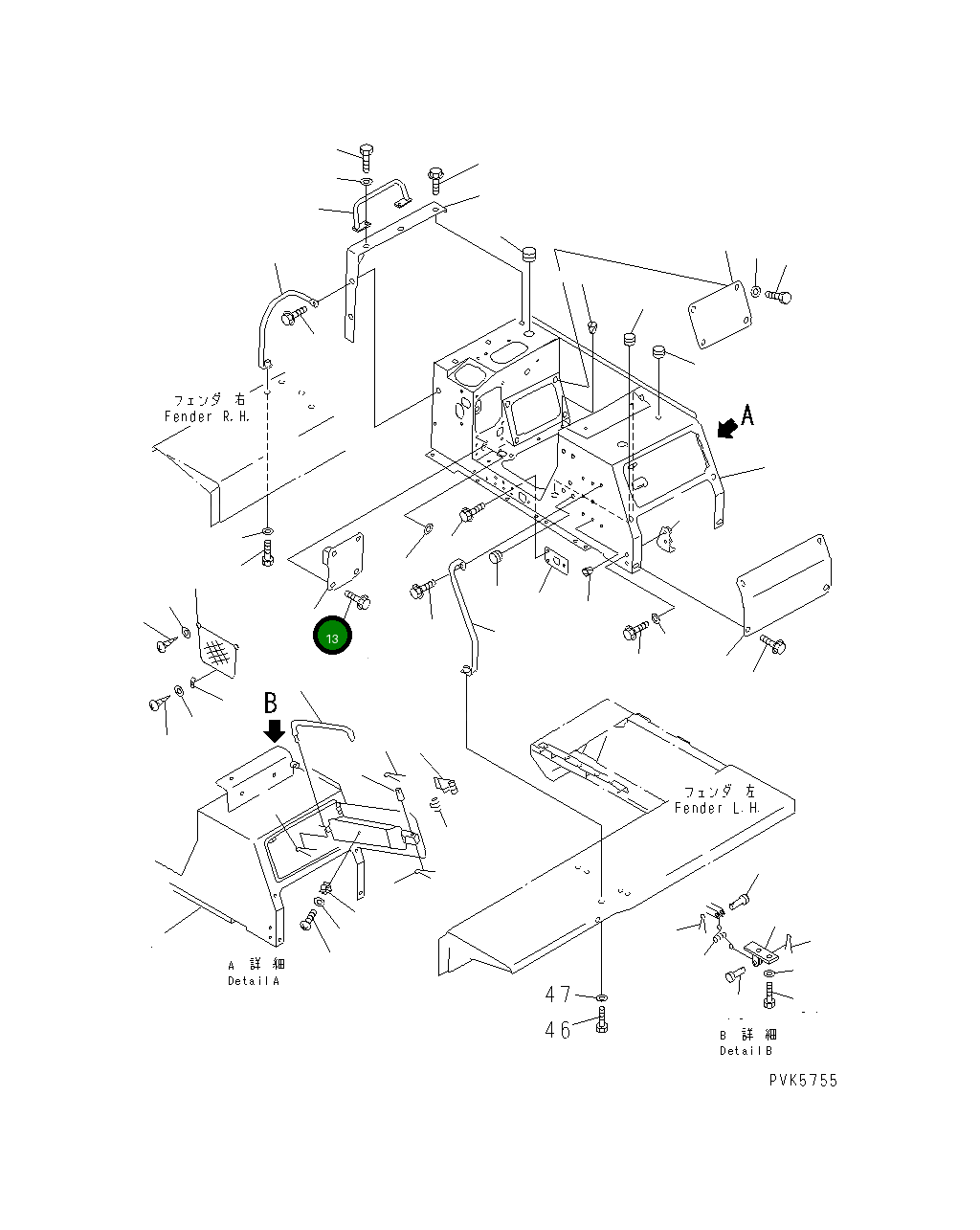 Крышка 134-54-38960  Komatsu