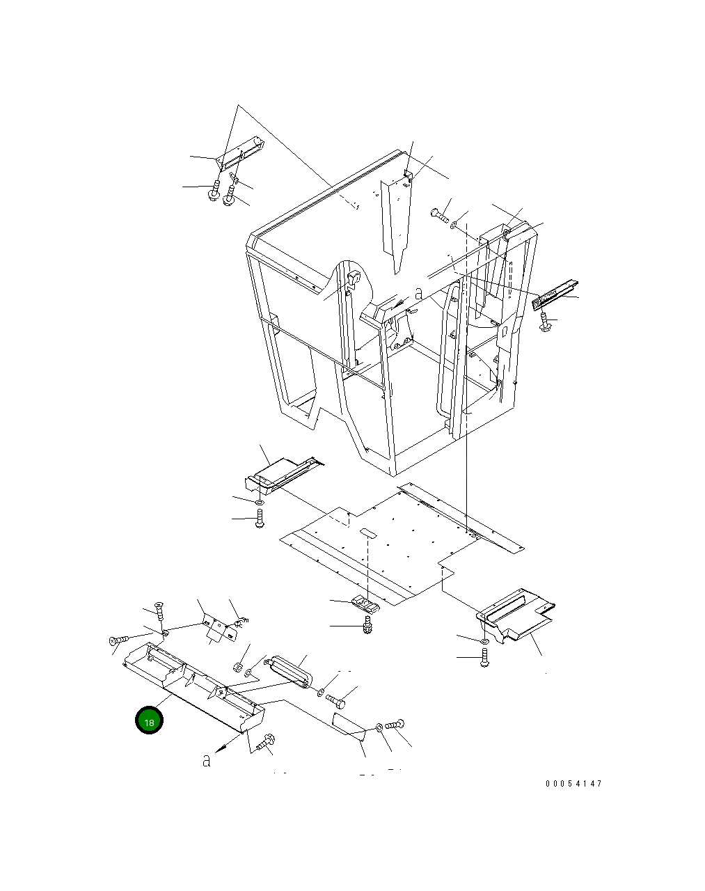 Крышка 23B-952-6530 Komatsu