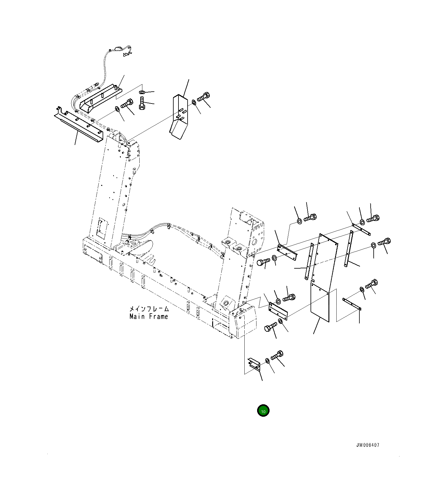 Крышка 561-95-85250 Komatsu