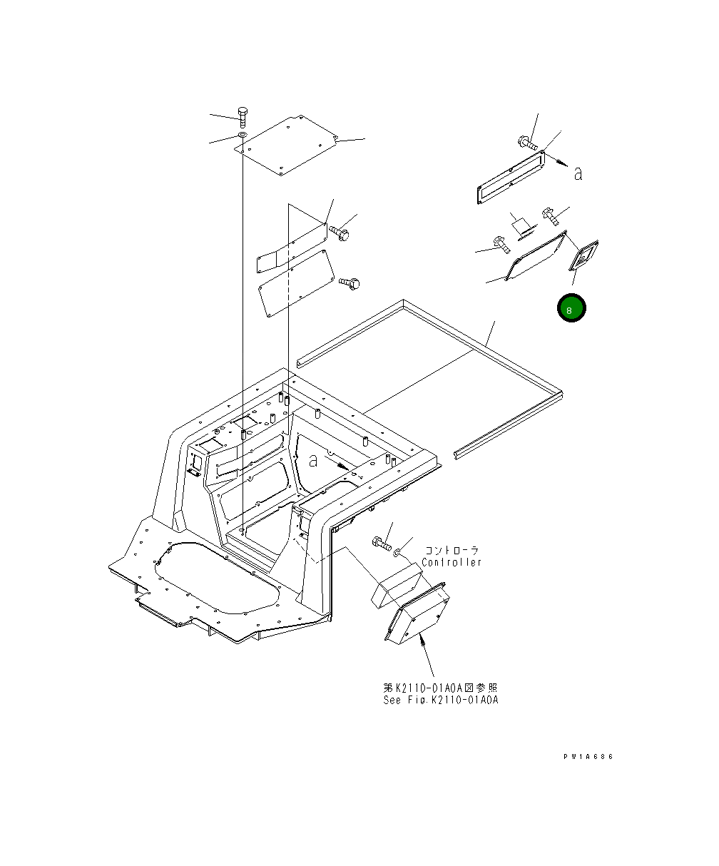 Крышка 17A-54-27730 Komatsu