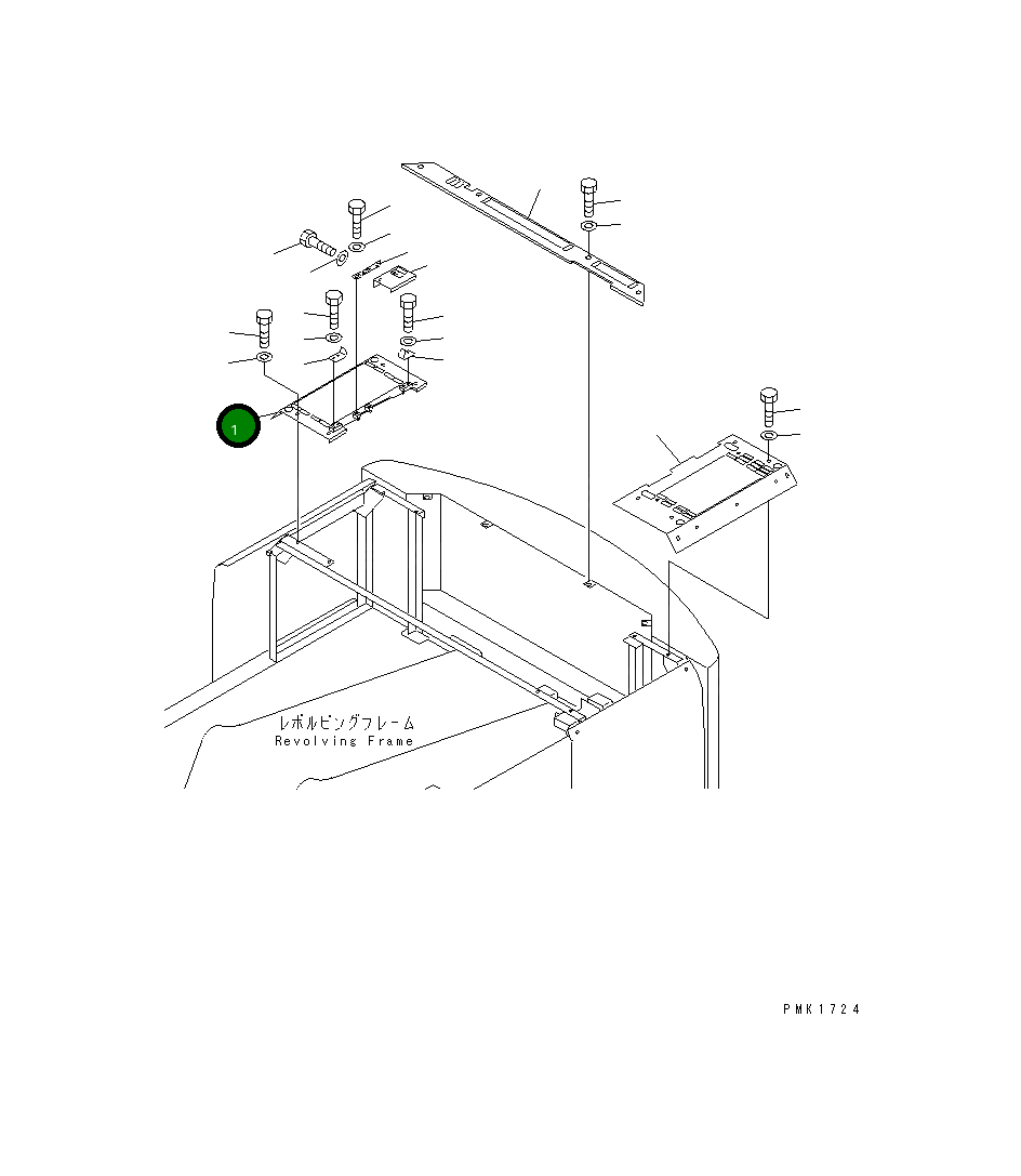 Крышка 203-54-68221 Komatsu