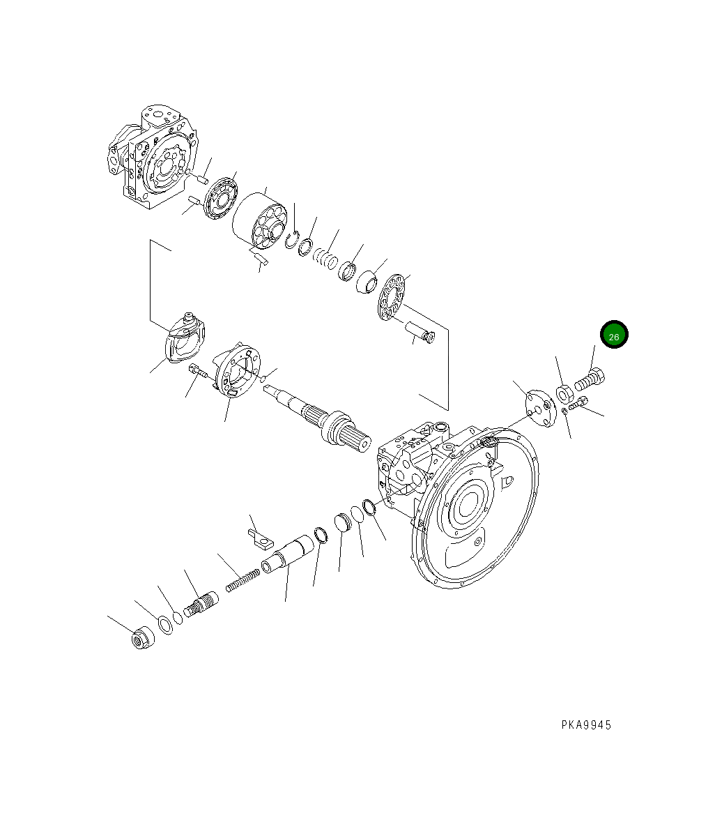 Болт 708-2L-24640 Komatsu