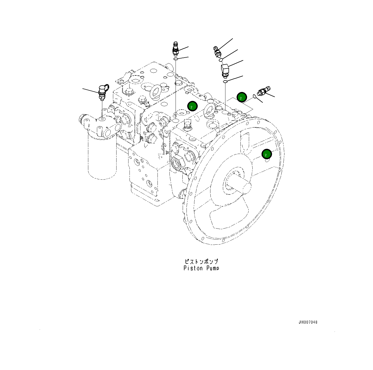 Кольцо уплотнительное (O-Ring) 0700211023  Komatsu