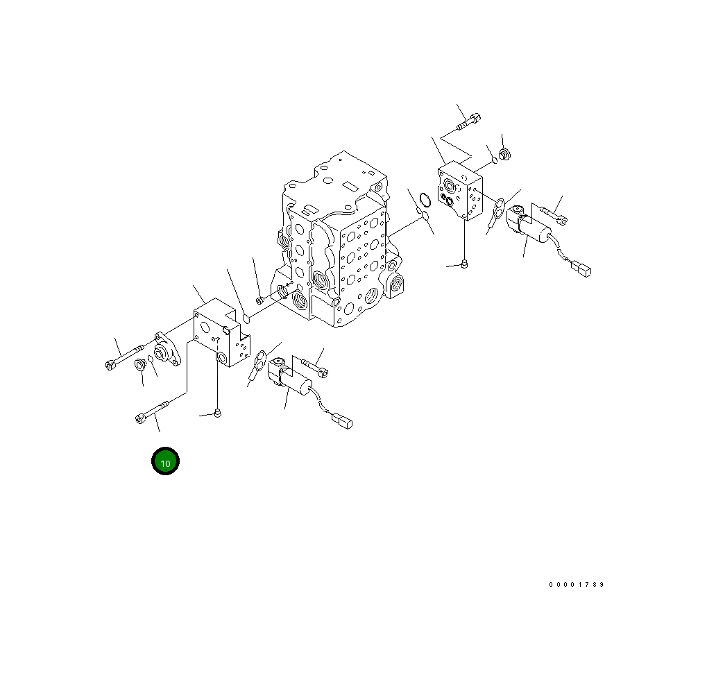 Болт 01252-60875 Komatsu