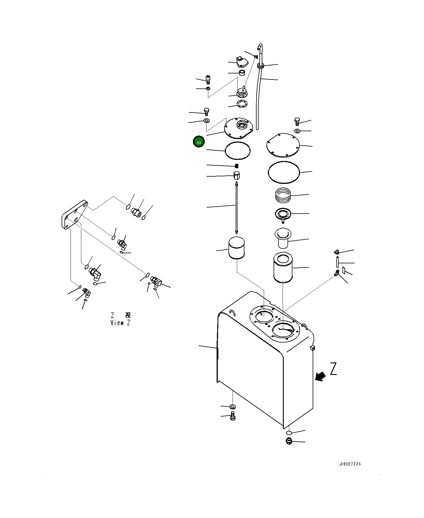 Крышка 20Y-60-42141 Komatsu