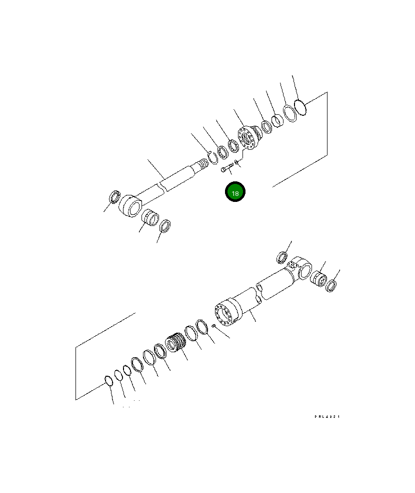 Болт 01010-61875 Komatsu