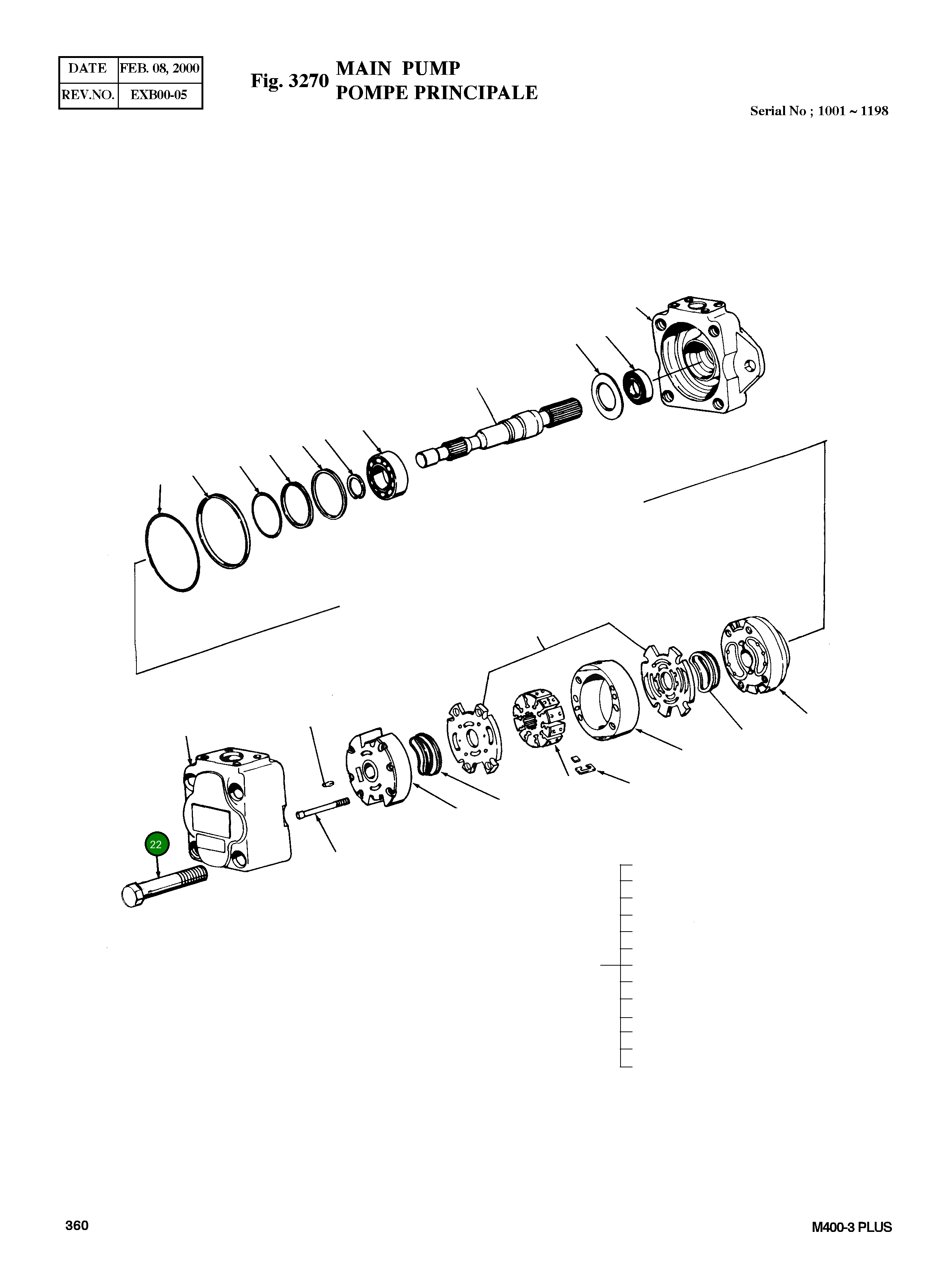 Болт 11173 Komatsu