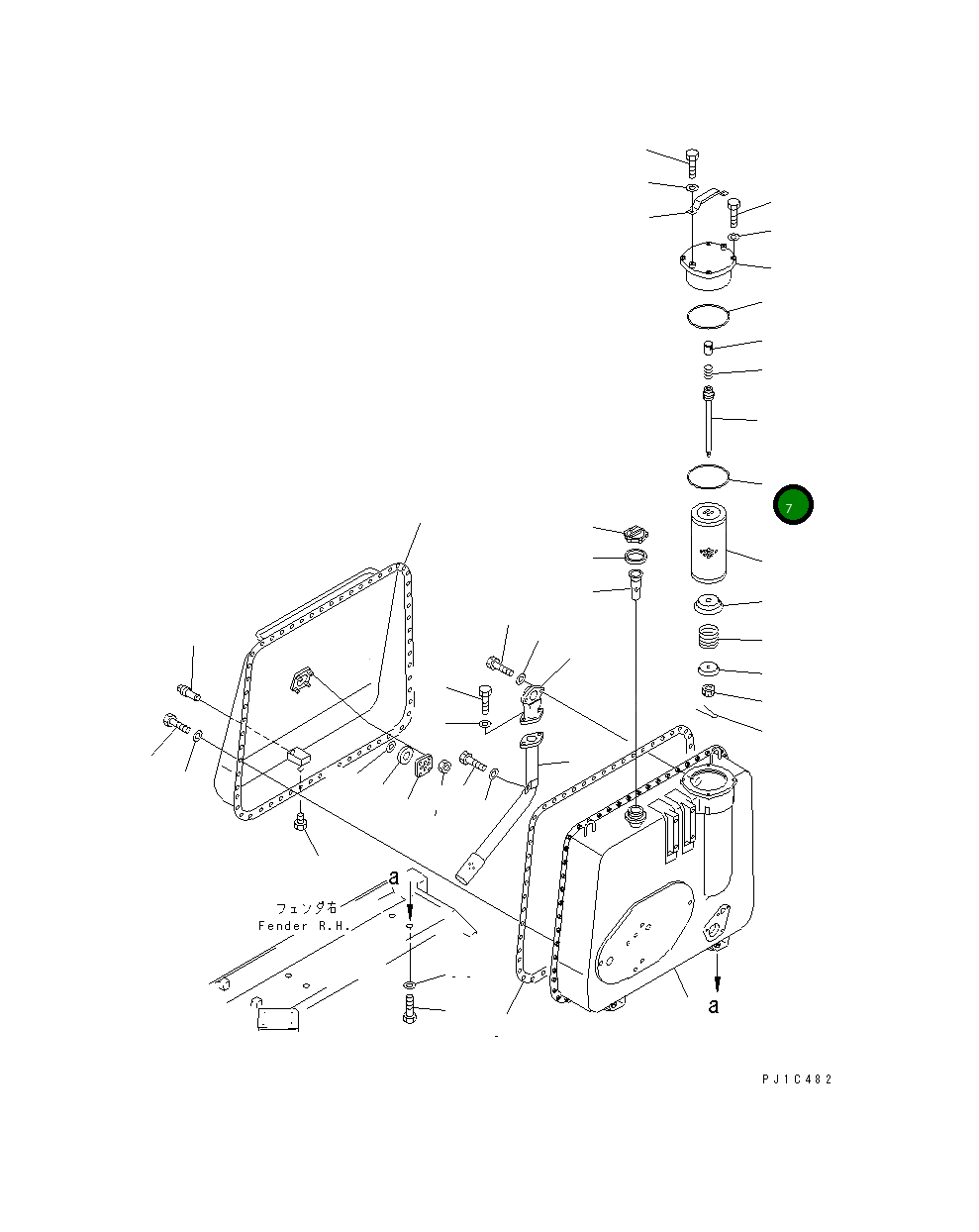 Кольцо уплотнительное (O-Ring) 07000-35180  Komatsu