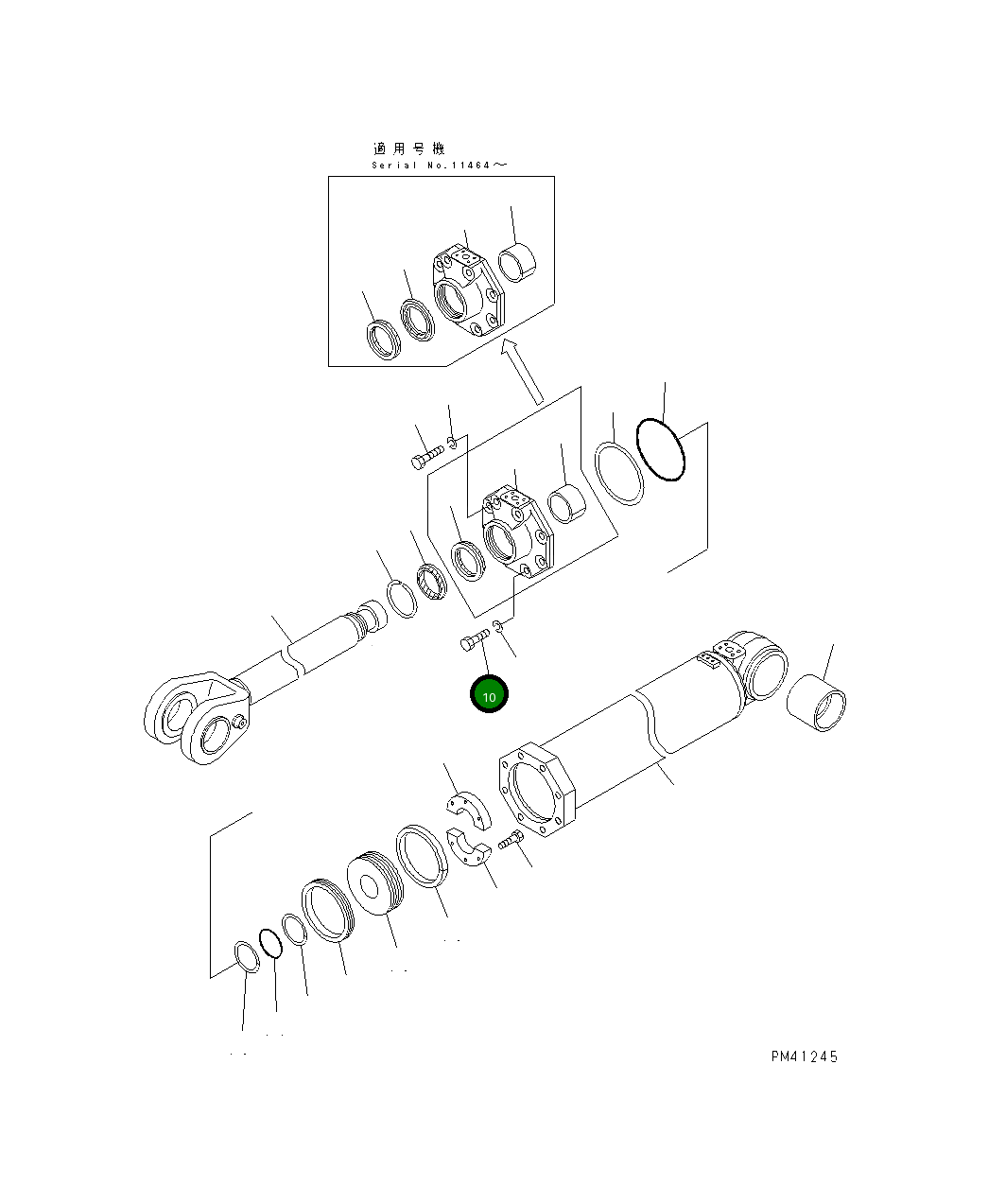 Болт 01010-82495 Komatsu
