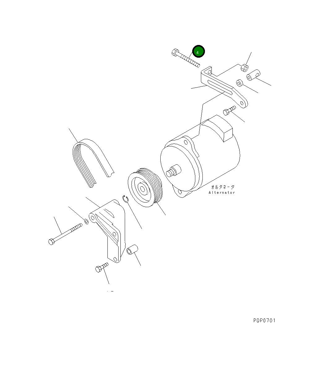Болт CU3081346 Komatsu