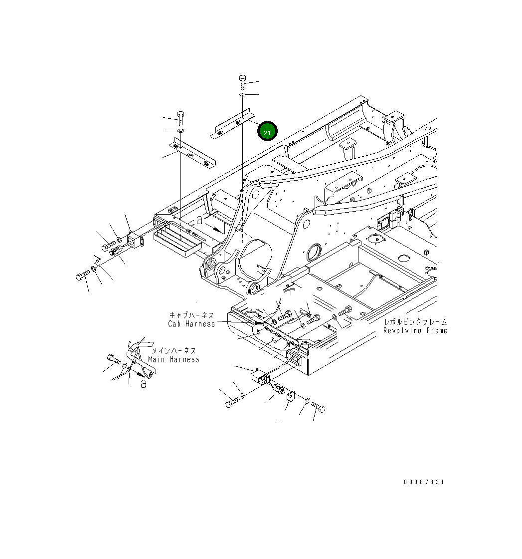 Крышка 21K-06-72920 Komatsu
