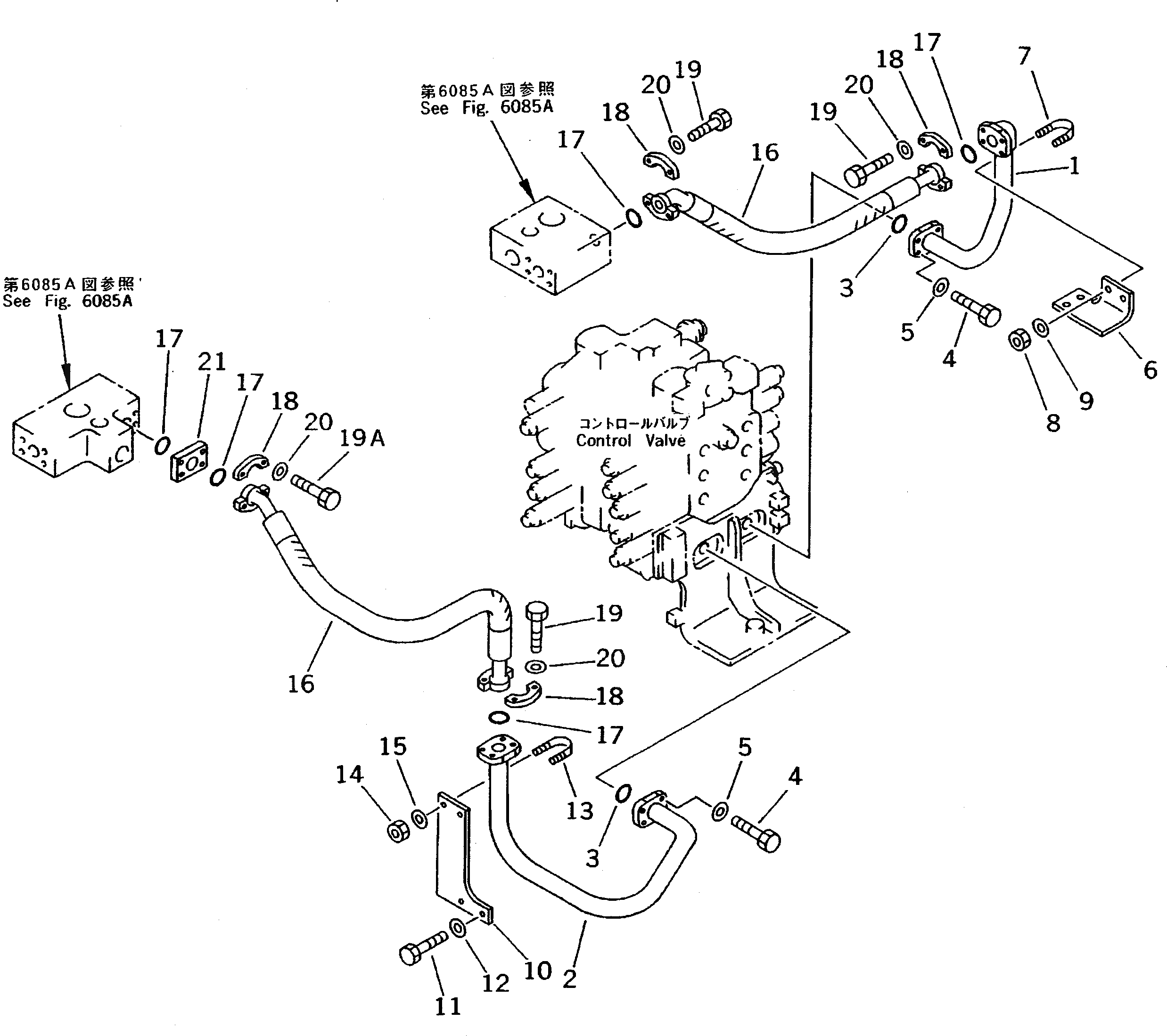Болт O7372-21040  Komatsu