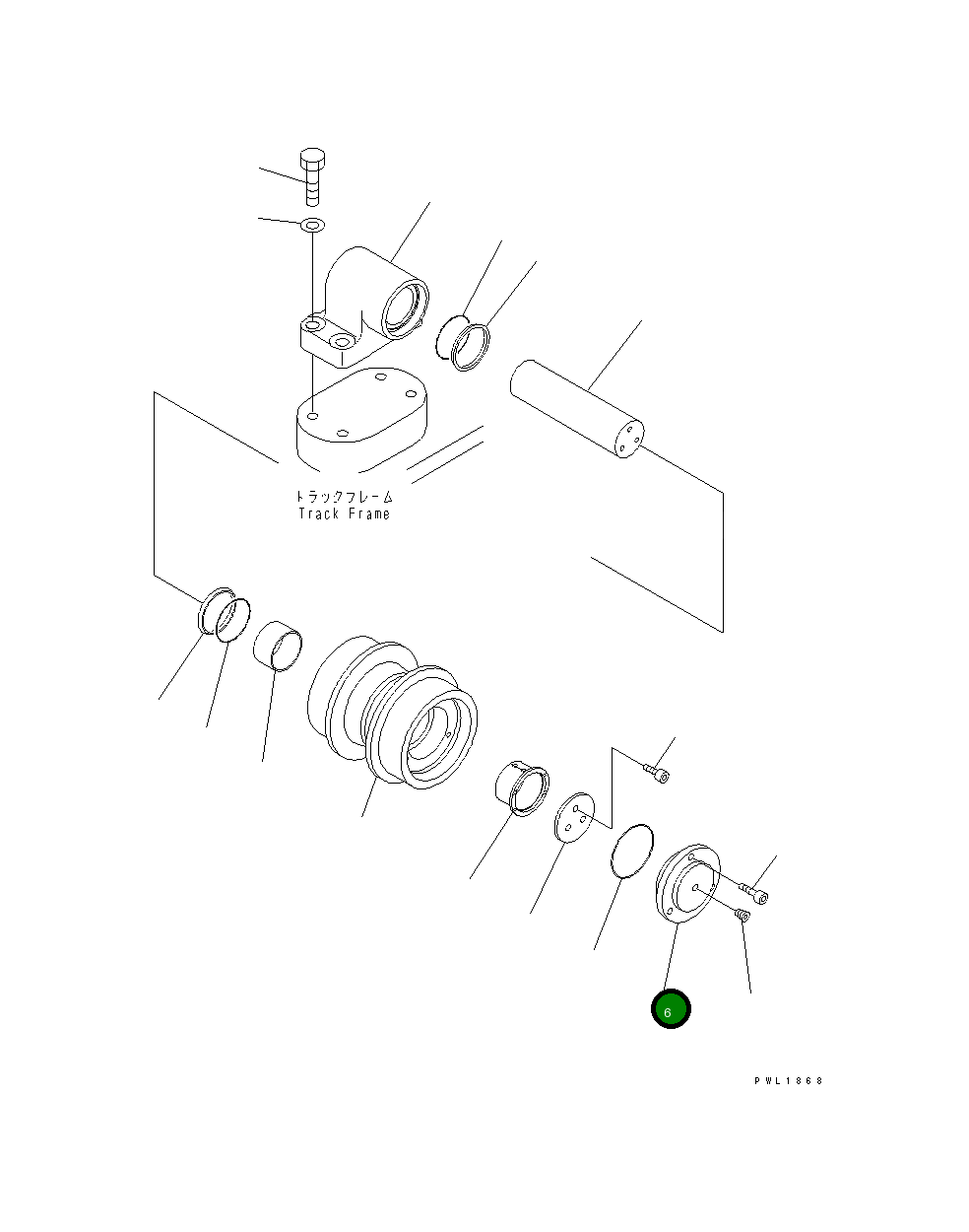 Крышка 21M-30-16150 Komatsu