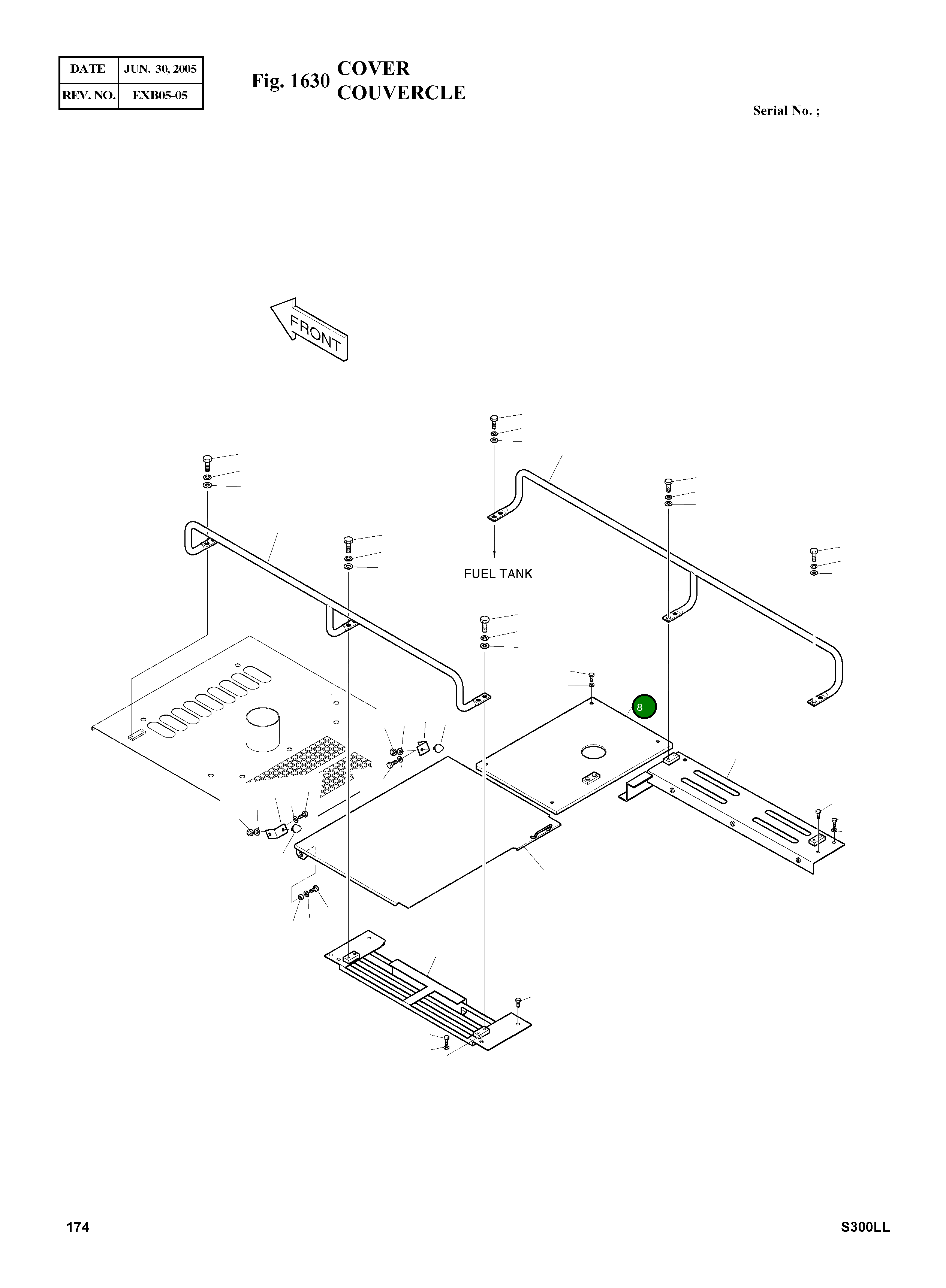 Крышка 621-03032 Komatsu