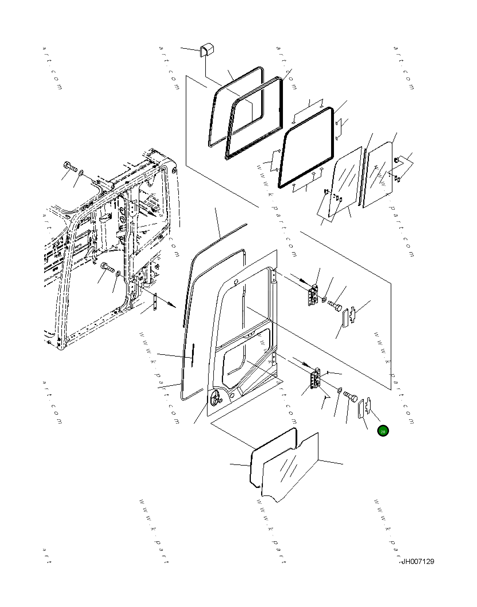 Крышка 2A5-53-11851 Komatsu