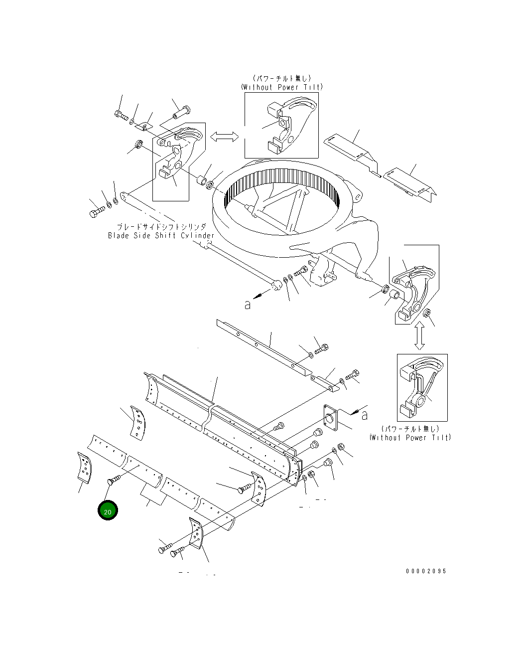 Болт 232-70-32250 Komatsu