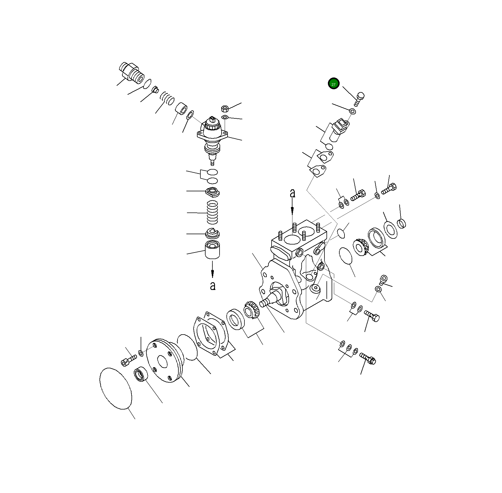 Болт ND901070-6161 Komatsu