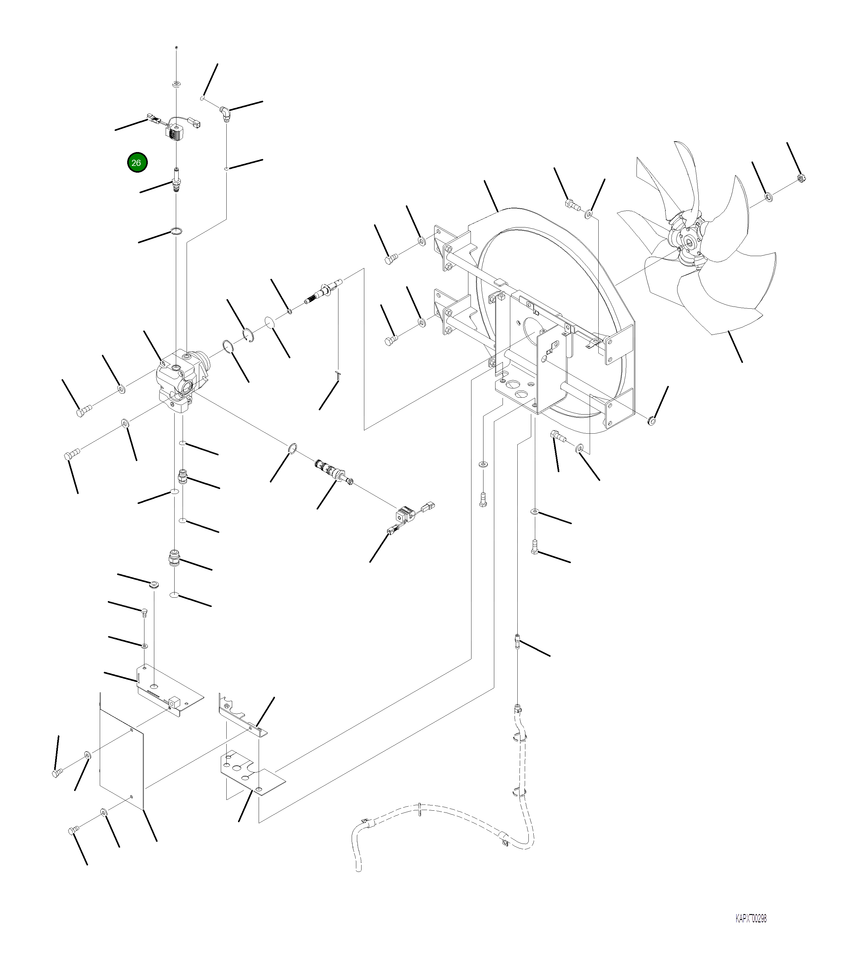 Кольцо уплотнительное (O-Ring) 4A1-60-26720 Komatsu