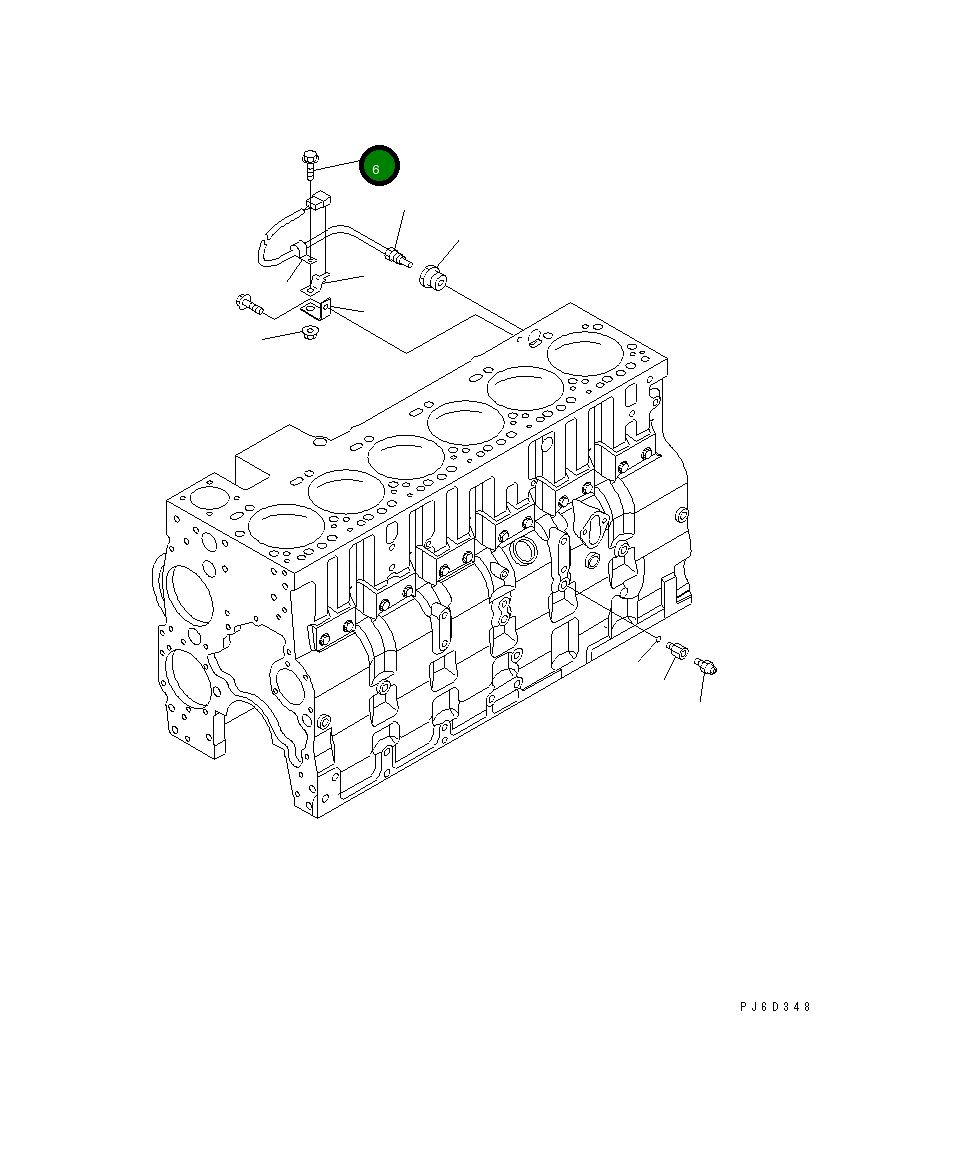 Болт 01435-01014 Komatsu