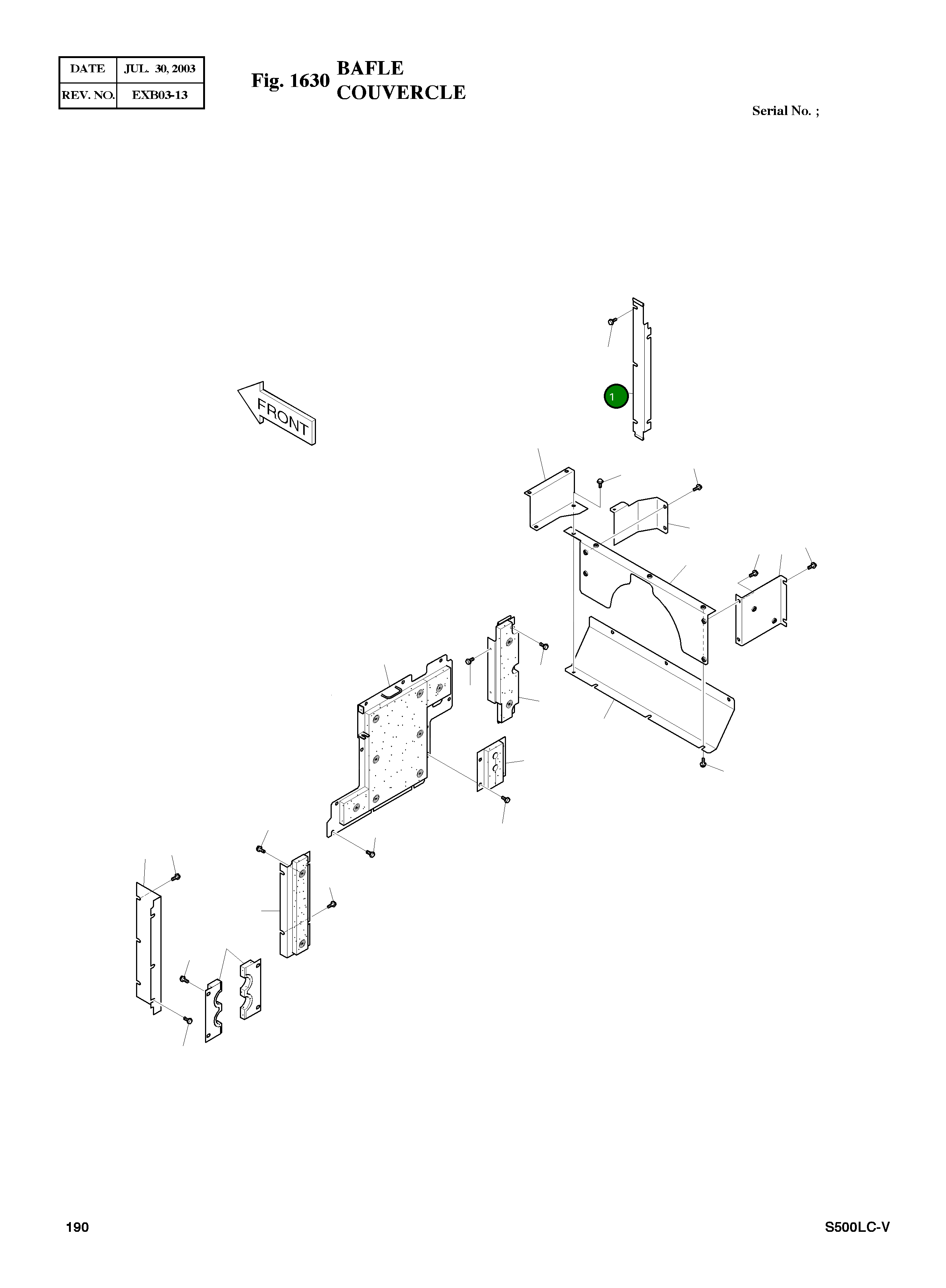 Крышка 621-01698 Komatsu