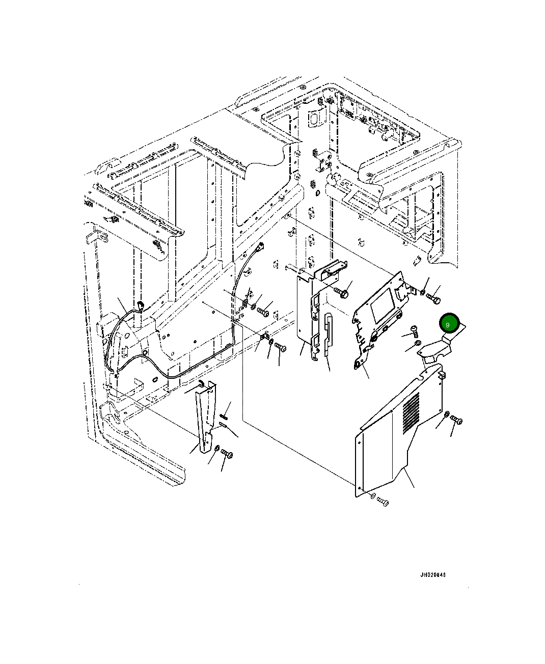 Крышка 4A2-53-14180 Komatsu