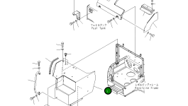 Крышка 22U-54-24133NK Komatsu