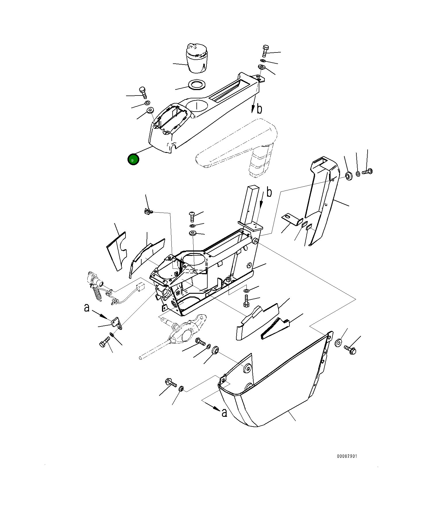 Крышка 20Y-43-41424  Komatsu