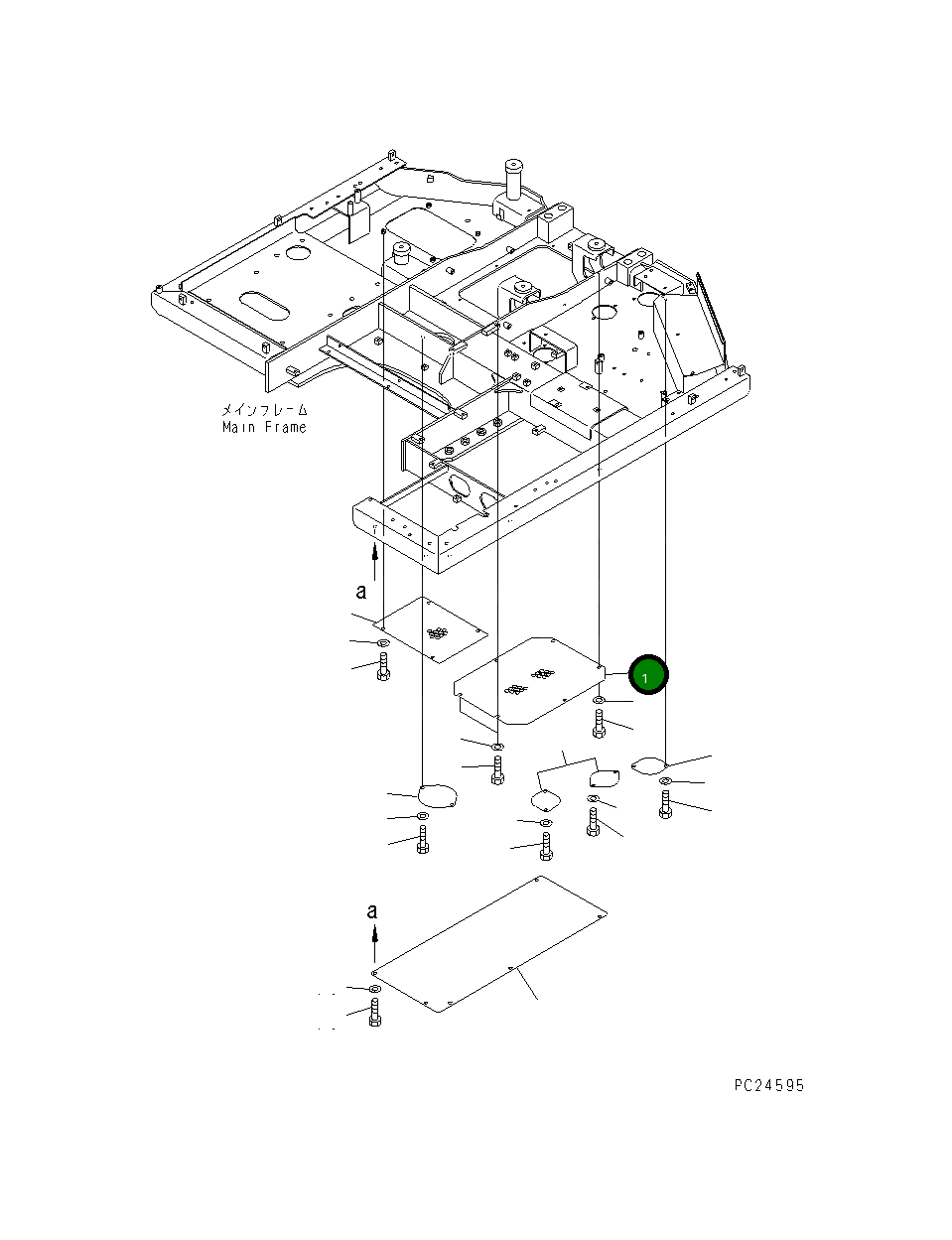 Крышка 201-54-71720 Komatsu