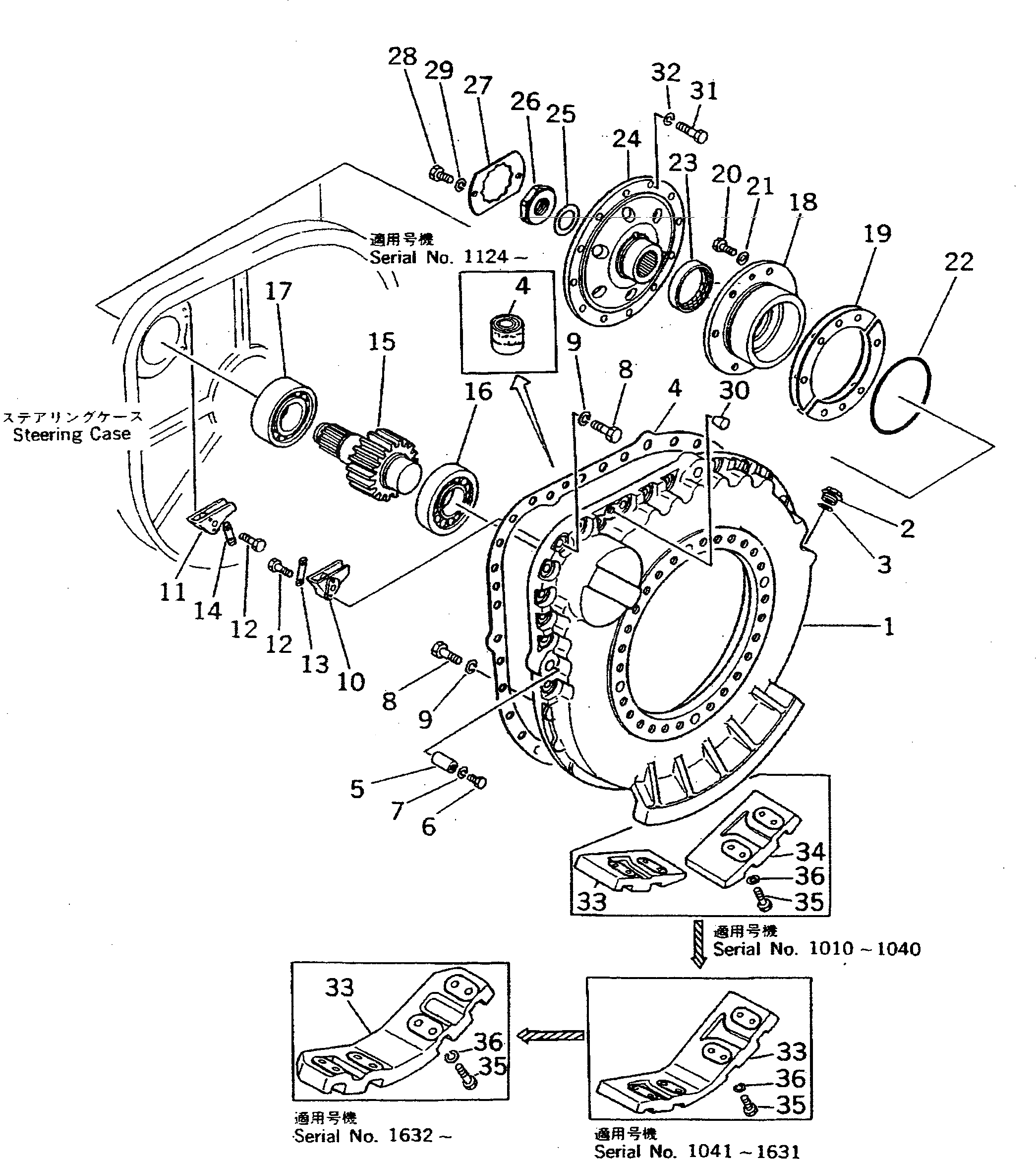 Болт 01040-32480  Komatsu
