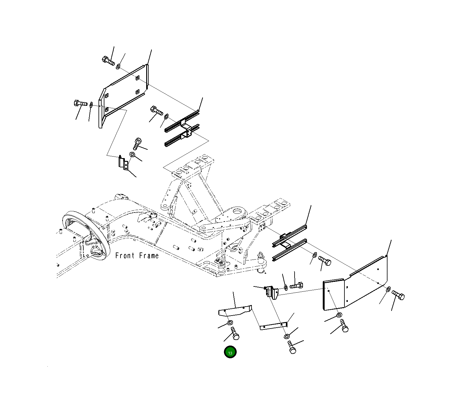 Крышка 23H-54-14181 Komatsu