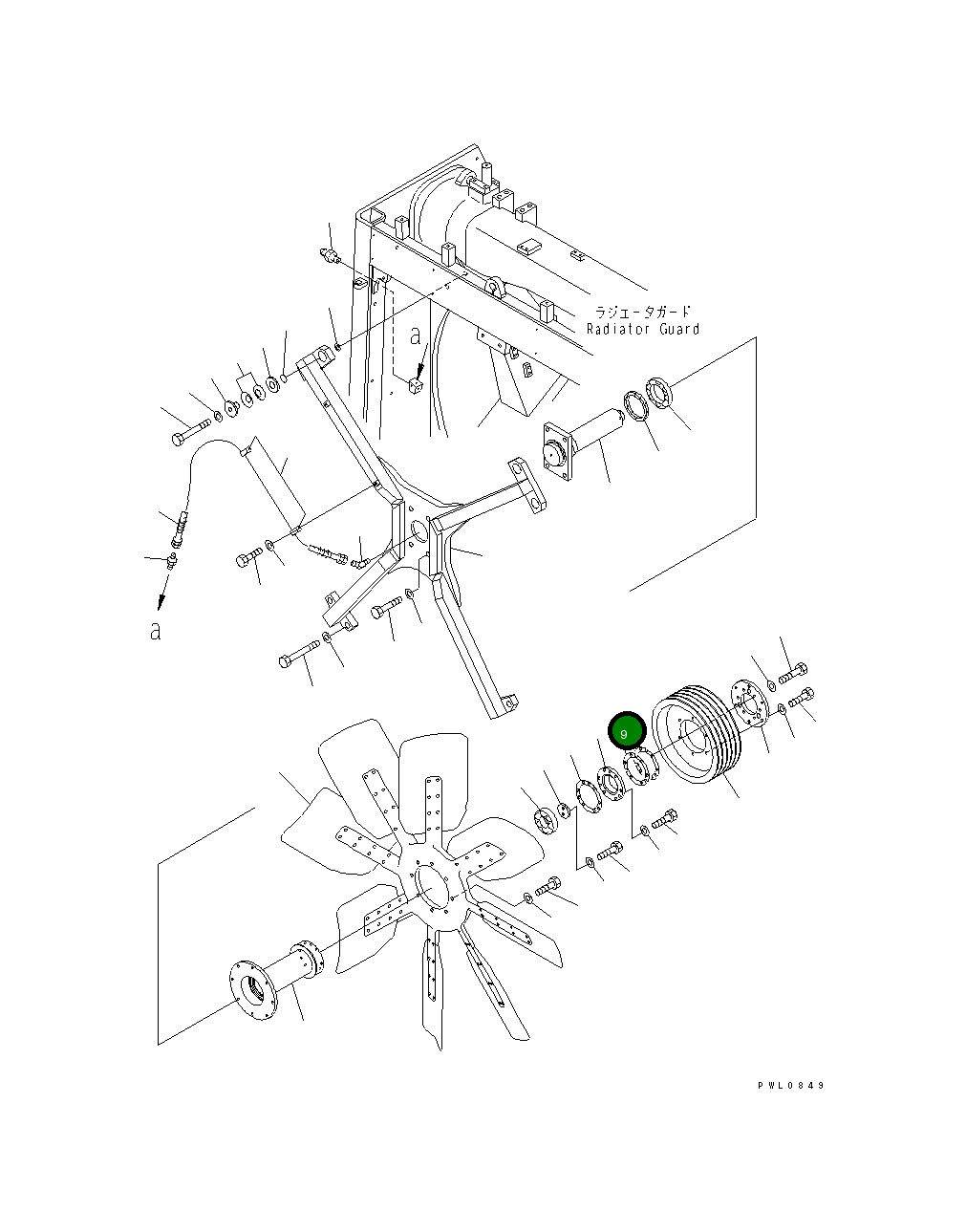 Крышка 195-03-11862 Komatsu