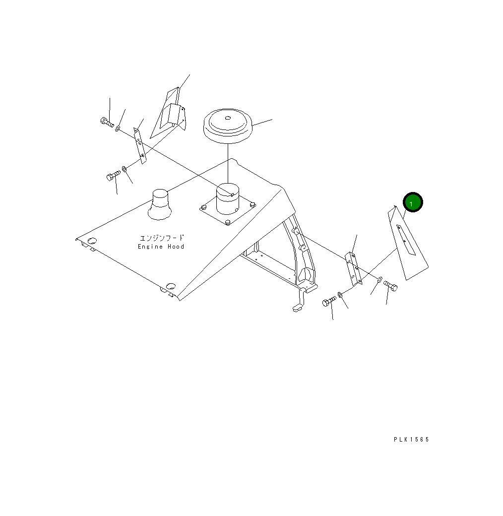 Крышка 14X-54-11620 Komatsu