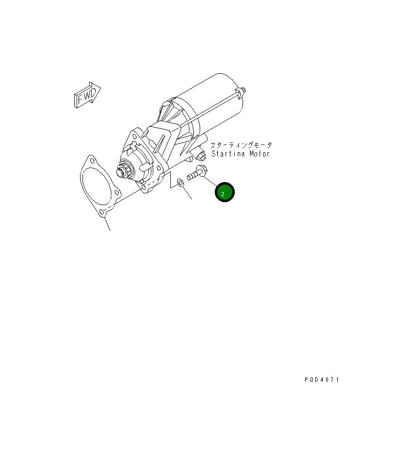 Болт 01437-01040 Komatsu