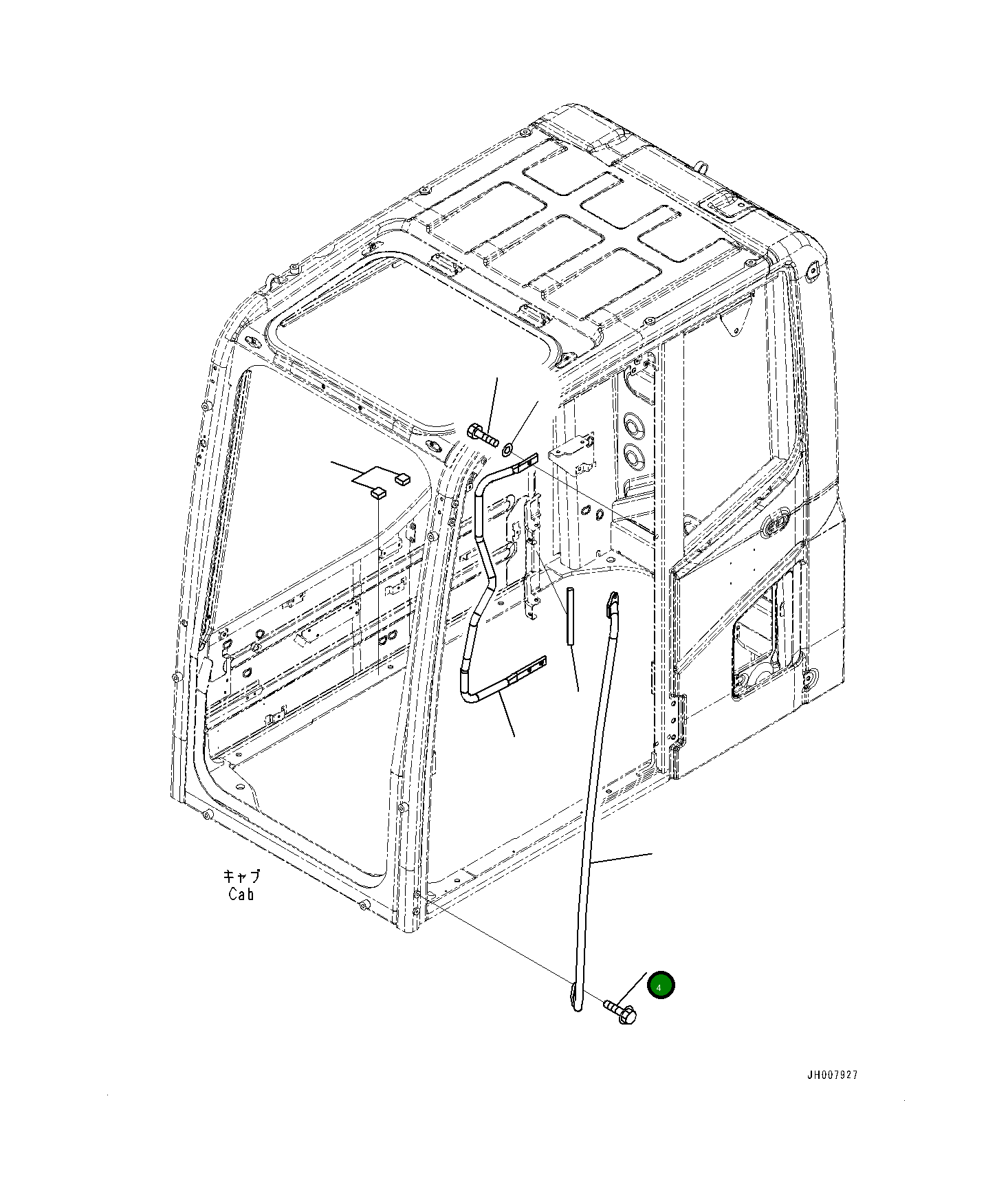 Болт 0143540825 Komatsu
