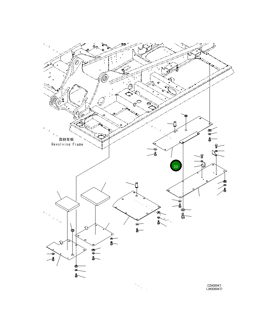 Крышка 207-54-78750 Komatsu