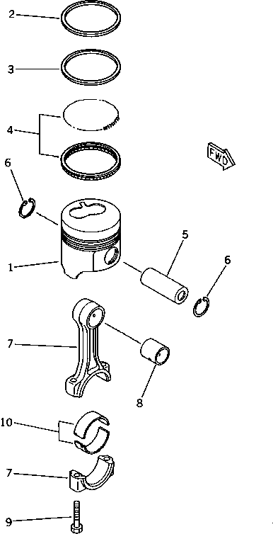 Болт YM119260-23200  Komatsu