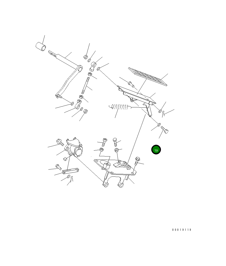 Болт 01090-50835 Komatsu