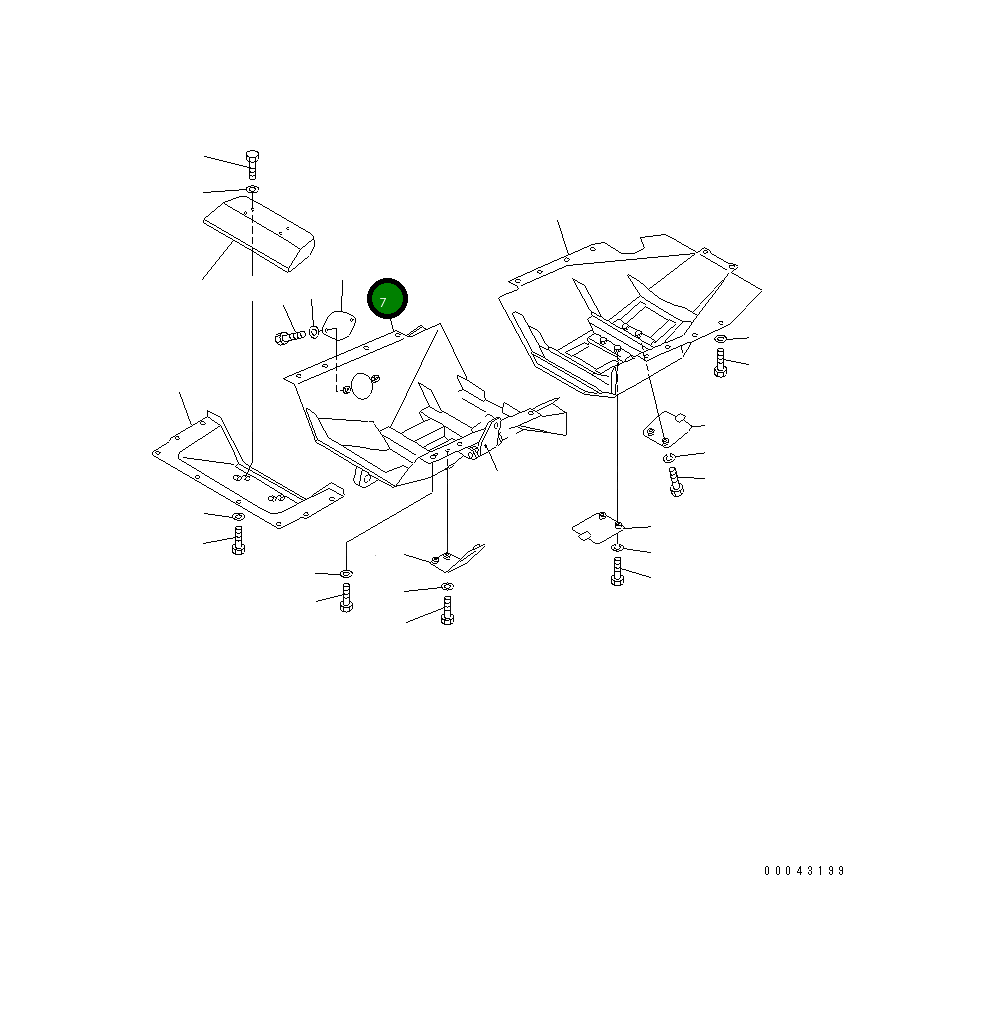 Крышка 154-54-46621 Komatsu