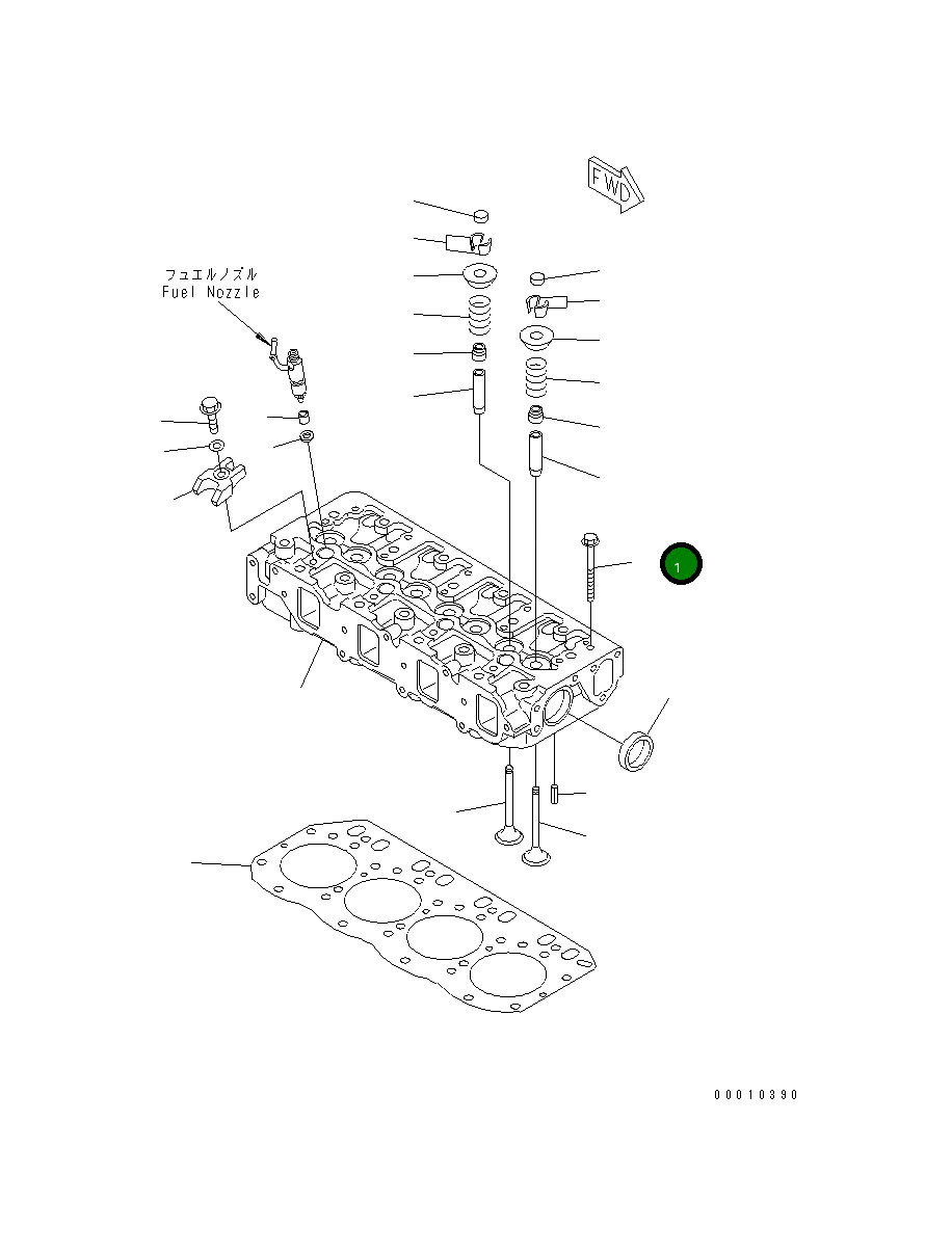 Болт 456-727  Komatsu